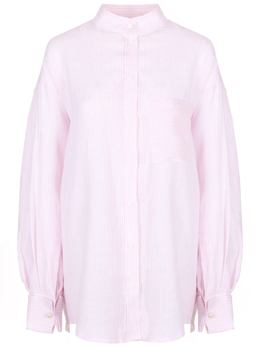 Рубашка льняная FORTE DEI MARMI COUTURE 24SF1105-N, размер 44, цвет розовый